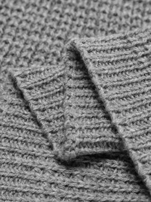 1pc Knitted Baby Swaddling Blanket - Grey - View 6