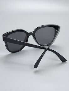 Men Rivet Decor Fashion Glasses - Silver - View 2