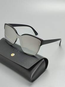 Men Rivet Decor Fashion Glasses - Silver - View 4