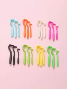 3pcs Random Color Pet Health Care Tool Set, Tick Removal Tool For Dogs, Cats Plastic Tick Puller Tick Grabber Entire Head & Body Pain-Free - Multicolor - View 1