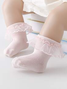 Bebé 2 pares Calcetines con encaje - Multicolor - Ver 3