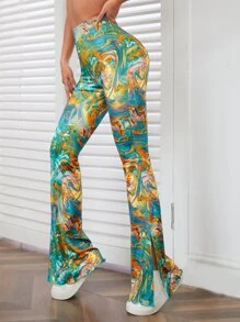 SHEIN Unity Quần nữ Chia Đá hoa Boho - Nhiều màu - Xem 1