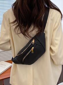 Riñonera minimalista - Negro - Ver 2