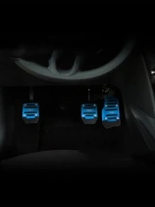 3pcs Car Non-slip Pedal Cover Set - Blue - View 2