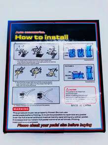 3pcs Car Non-slip Pedal Cover Set - Blue - View 3