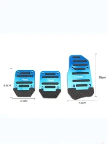 3pcs Car Non-slip Pedal Cover Set - Blue - View 4
