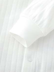 Bebé Jumpsuit con dibujos animados & con estampado de nota de música - Blanco - Ver 3