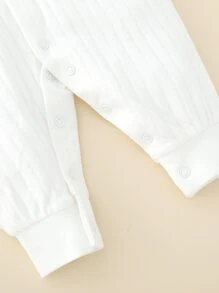 Bebé Jumpsuit con dibujos animados & con estampado de nota de música - Blanco - Ver 5