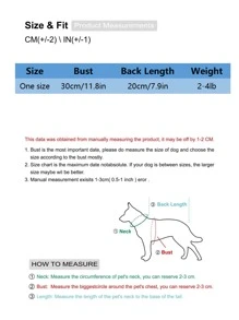 1pc Heart Decor Dog Tank
