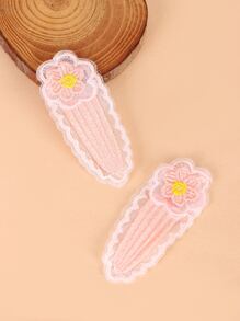 4pcs Hairpin Design Iron-on Patch - Pink - View 3