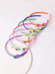 Niñas 6 piezas Diadema con mariposa & uva - Multicolor - Ver 4