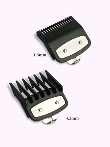 2 件装黑色电动理发器，配有限位梳和渐变油梳，尺寸分别为 1.5 毫米和 4.5 毫米，返校季、旅行度假必备品、女士美发配件、后梳、理发师配件、吹风机、头发、理发师、美发工具、美发产品、美发配件、边缘梳、理发师配件、旅行、吹风机、美发用品、发胶、美发配件、卷发产品、美发设备、配件、理发剪刀、圣诞节、理发店、理发师配件、美发配件、美发、吹风机、头发、配件、美发产品、美发工具、美发用品、护发、卷发梳、理发师、理发师配件、美发设备、头发、旅行、美发产品、美发工具、美发用品、理发师、理发师配件、理发店、美发设备 - 黑色 - 查看 3