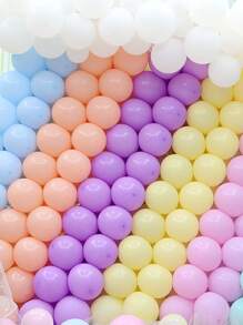 160入組混色小氣球,現代撞色乳膠裝飾氣球適合派對 - 彩色 - 查看 2