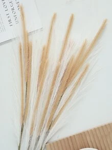 1pc Artificial Reed Plant, 70cm Long Plastic Plant, Faux Reed For Home Decor - Multicolor - View 5