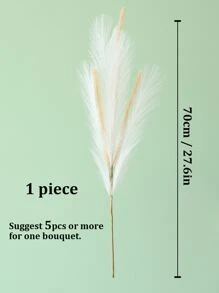 1pc Artificial Reed Plant, 70cm Long Plastic Plant, Faux Reed For Home Decor - Multicolor - View 6