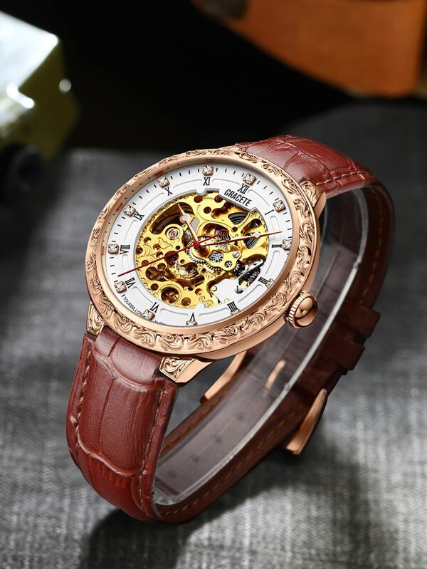 Men Water Resistant Mechanical Watch SHEIN USA