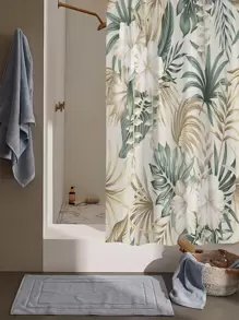1pc Flower Pattern Shower Curtain Home Bathroom Decor Summer Bathroom Accessories Back To School