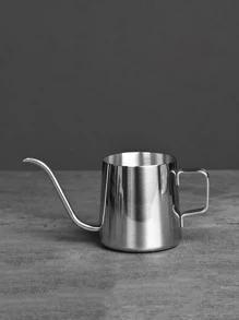 1 pieza Olla de acero inoxidable café - Plateado - Ver 1