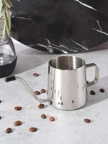 1 pieza Olla de acero inoxidable café - Plateado - Ver 2