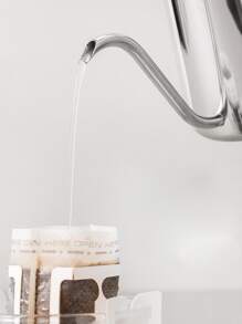 1 pieza Olla de acero inoxidable café - Plateado - Ver 4