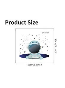 Astronaut Print Switch Wall Sticker - Multicolor - View 6