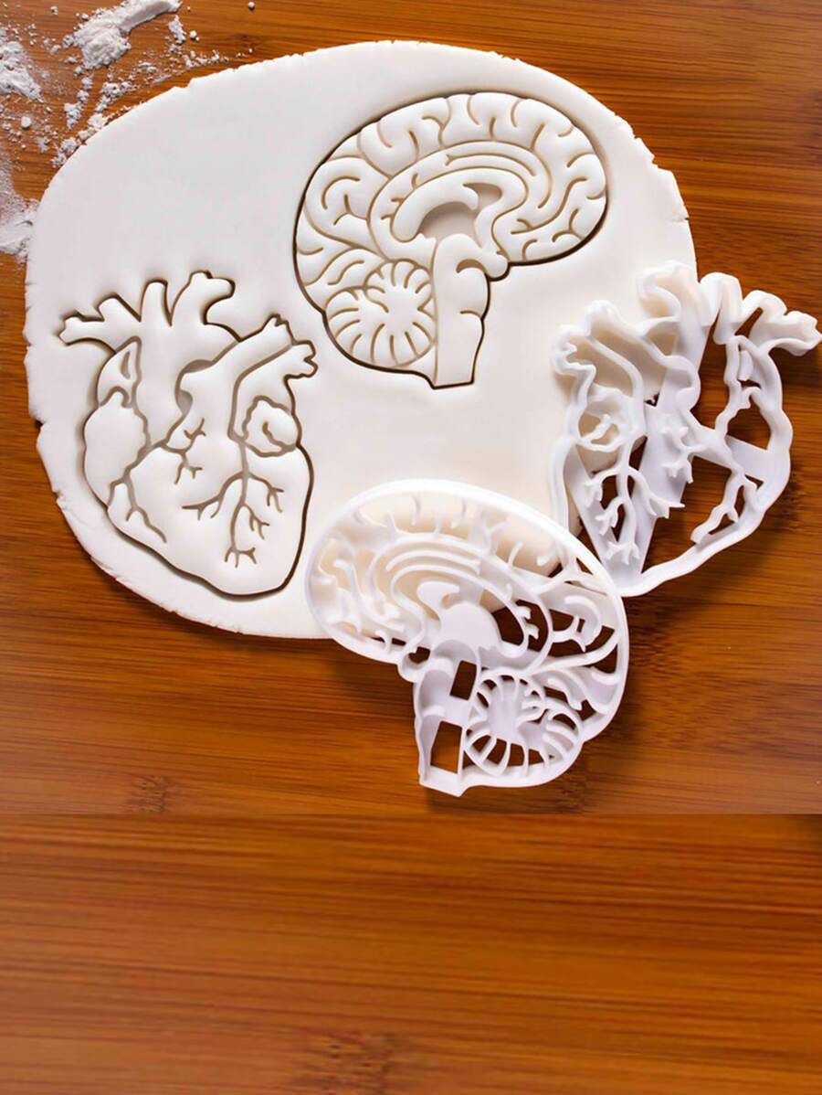 2 piezas sello de galleta con diseño de órgano - Blanco - Ver 1