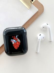 愛心圖案耳機殼適用於Airpods - 黑色 - 查看 3