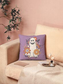 Ghost Pattern Cushion Cover Without Filler - Multicolor - View 3