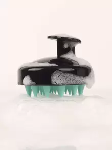 Colorblock Shampoo Massage Hair Brush - Multicolor - View 1