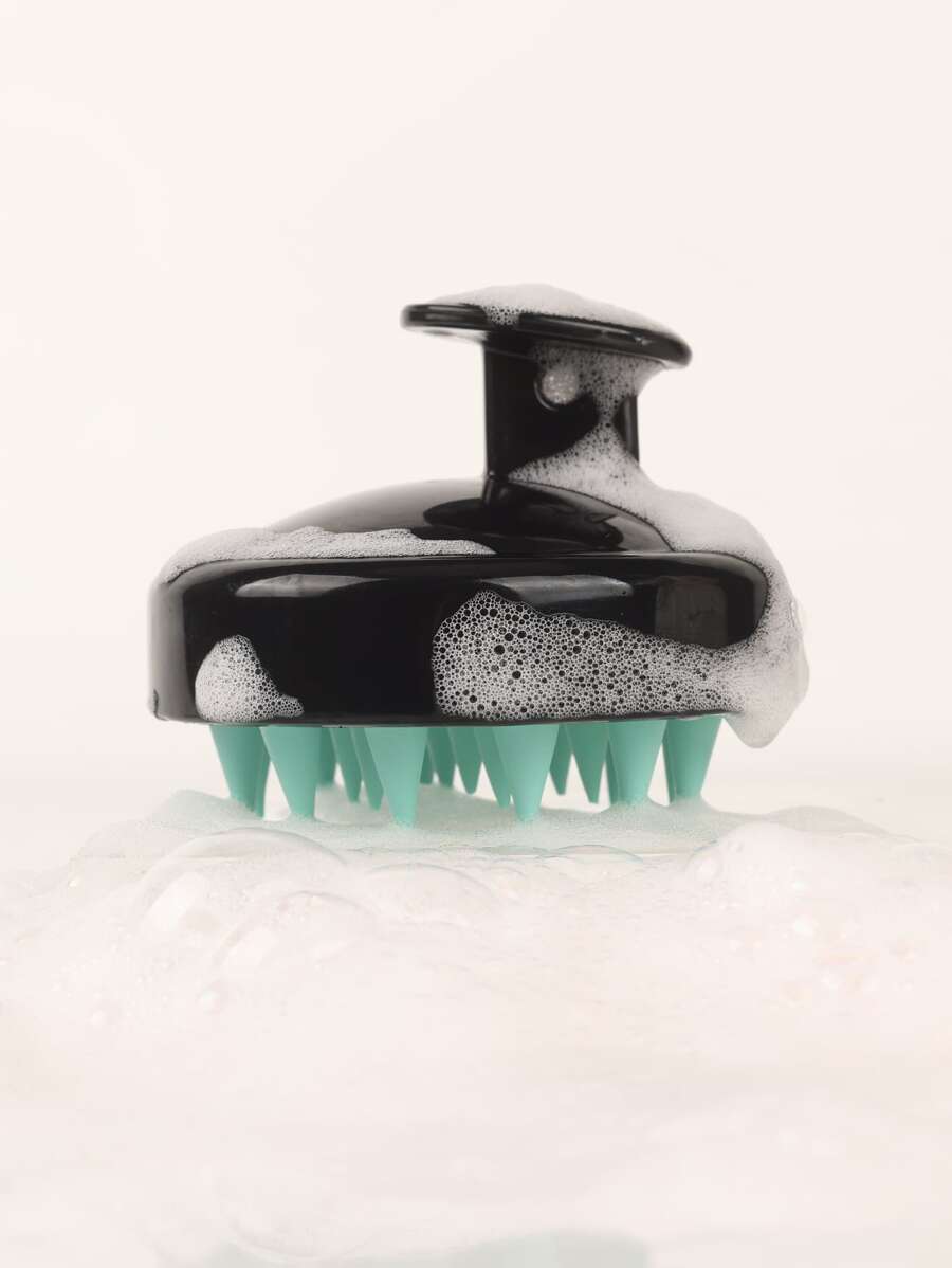 Colorblock Shampoo Massage Hair Brush - Multicolor - View 1