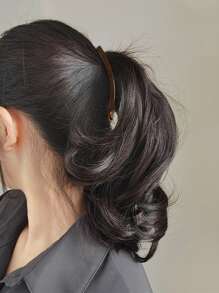 4个透明香蕉发夹，休闲皇冠发夹，爪夹，发卡，学习用品，发饰