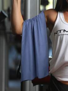 Toalla de deporte unicolor - Azul Marino - Ver 1