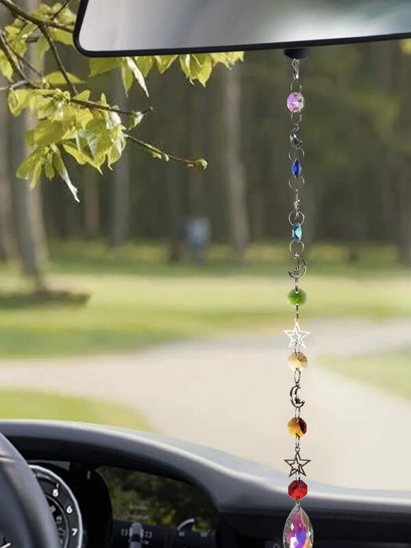 1pc Crystal Suncatcher Wall Hanging, Colorful Hanging Artificial