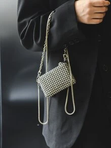 Mini Rhinestone Square Bag