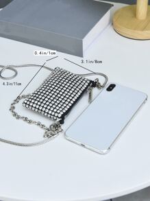 Mini Rhinestone Square Bag