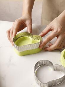 1 pieza Molde de pastel en forma de corazón - Plateado - Ver 3