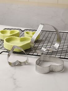 1 pieza Molde de pastel en forma de corazón - Plateado - Ver 6