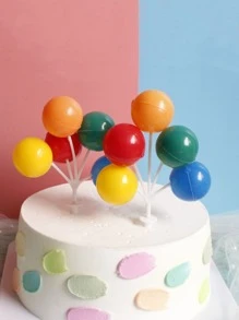 1入組球裝飾蛋糕裝飾 - 彩色 - 查看 2