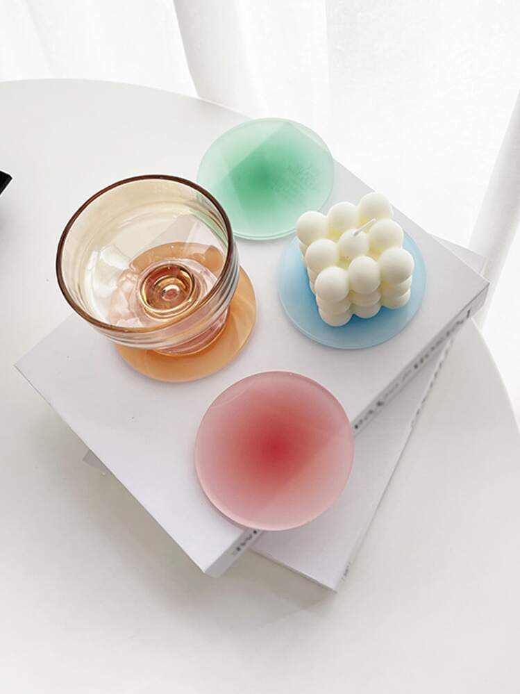 1 pieza Portavasos de color gradiente al azar - Multicolor - Ver 2