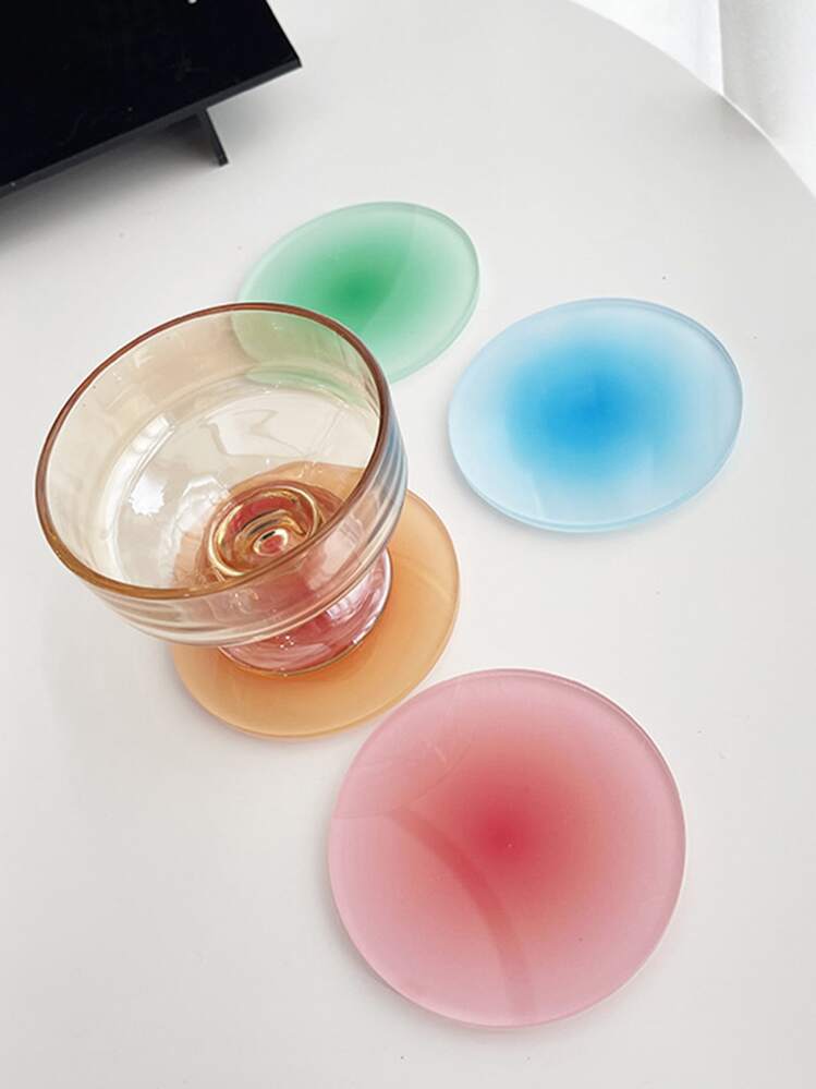 1 pieza Portavasos de color gradiente al azar - Multicolor - Ver 3