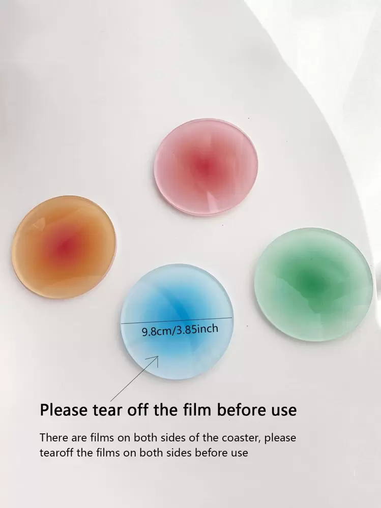 1 pieza Portavasos de color gradiente al azar - Multicolor - Ver 4