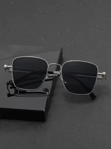 男士金属框时尚眼镜夏季复古旅行配件休闲太阳镜配饰万圣节海滩配饰眼镜太阳镜节日太阳镜适合夏季海滩度假、户外、旅行