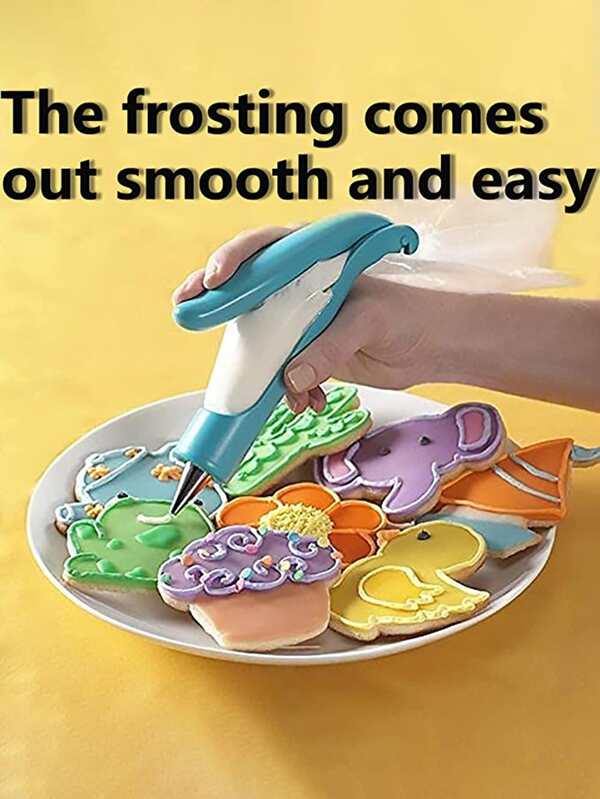 1pc Multifunction Piping Gun, Multifunction Cream Squeezer, For Baking