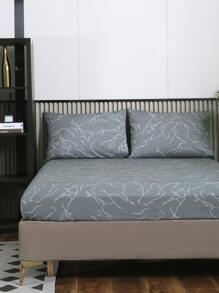 Set sábana bajera sin relleno con estampado - Multicolor - Ver 1