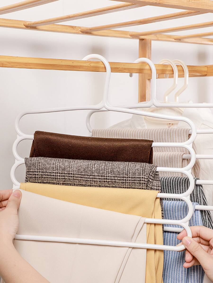 1 pieza Percha de pantalones portátil - Blanco - Ver 1