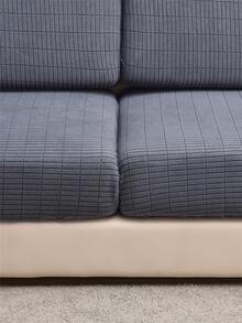 1pc Solid Color Sofa Seat Cushion Cover - Dark Grey - View 6