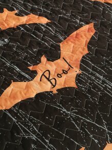 Halloween Bat Quilted Bedspread Set - Multicolor - View 8