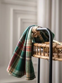 1入組格紋圖案餐巾 - 彩色 - 查看 3