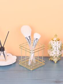 Minimalist Makeup Brush Storage Bucket Bag, Room Decor, Bags, Makeup Bag, Vanity, Travel, Make Up Bag, Travel Essentials, Organizer, Storage, Travel Essential, Makeup Organizer, Makeup Bags, Toiletry Bag, Desk Organiser, Cosmetic Bag, Makeup Pouch, Make Up Organizer, Vanity Accessories, Make Up Pouch, Make Up Bags, Jewellery Box, Pouch, Makeup Brush Holder, Brush Holder, Perfume Organiser, Pouch Bag,Gifts For Women,Christmas Gifts,Gift Ideas For Women - Gold - View 4