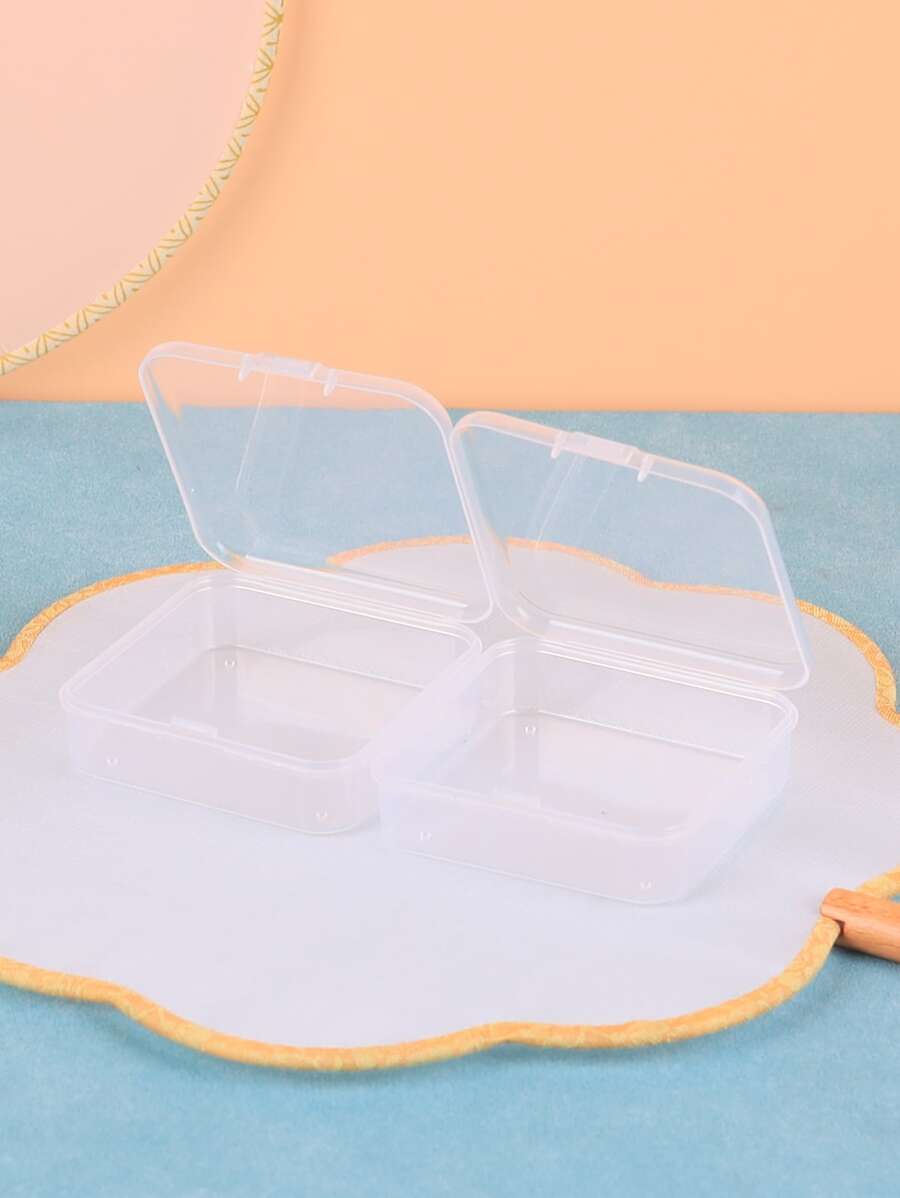 2个透明美甲装饰收纳盒袋，房间装饰，包袋，化妆包，梳妆台，旅行，化妆包，旅行必备，收纳盒，储物，旅行必备，化妆品收纳盒，化妆包，化妆品收纳盒，收纳盒，洗漱包，桌面收纳盒，化妆品袋，化妆包，化妆品收纳盒，梳妆台配件，化妆包，化妆袋，珠宝盒，收纳袋，化妆刷架，刷架，香水收纳盒，收纳袋，女士礼物，圣诞礼物，女士礼物创意 - 無色 - 查看 1